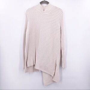 CAbi D-Ring Ribbed Knit Pullover Sweater Size S